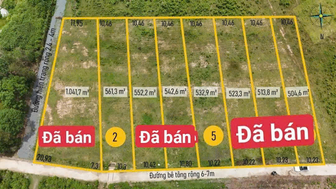 561m2 qh full thổ cư. Đường ô tô. Khu dân cư. Gần khu du lịch giá bán 395tr O79-53NamBa530 chưa đến - Ảnh 1