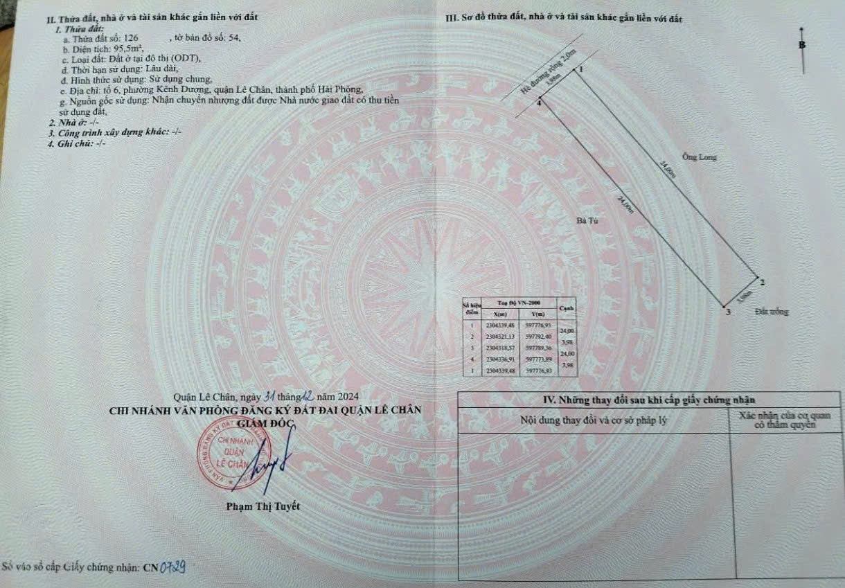 Bán đất phân lô 788 Thiên Lôi - Tăng Thiết Giáp, 96m, đường 10m, Giá 46.5 tr/m - Ảnh chính