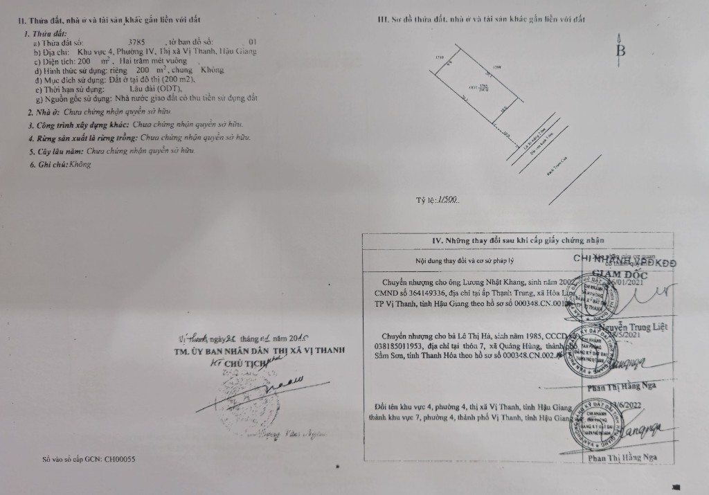 CẦN BÁN ĐẤT NỀN TẠI TP VỊ THANH (CÓ 410m2 THỔ CƯ) GIÁ 1,2 TỶ - Ảnh 2