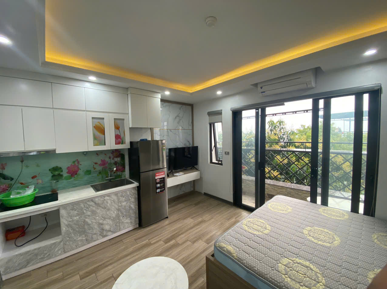 Cho thuê căn hộ dịch vụ Apartment tại Trích Sài, Tây Hồ – VIEW HỒ, FULL NỘI THẤT. Chỉ 7tr - Ảnh 1