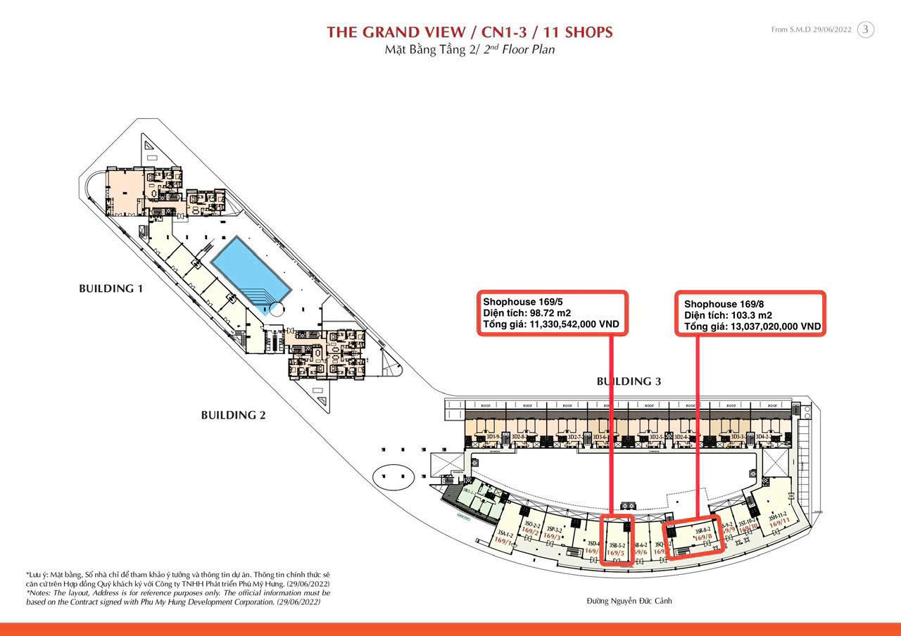 Bán shophouse Grand View, Nguyễn Đức Cảnh, Tân Phong, Q7, TP.HCM, 11,3 tỷ, 103m2 - Ảnh chính