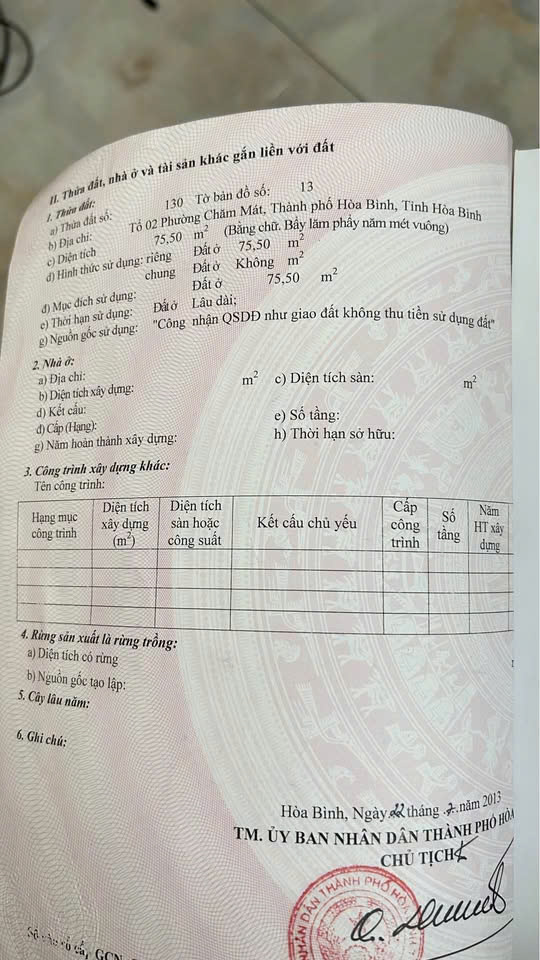 ĐẤT ĐẸP - GIÁ TỐT - Vị Trí Đắc Địa Tại Tổ 2 Phường Chăm Mát, Thành phố Hoà Bình, Tỉnh Hoà Bình - Ảnh 3