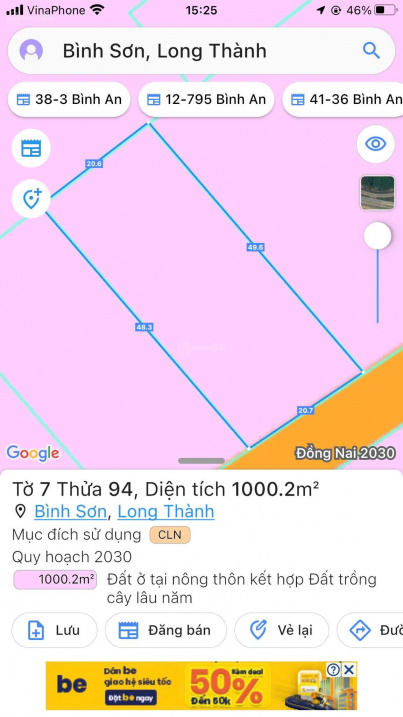 Bán đất Xã Bình Sơn Long Thành 1000.2m2, giá 8,7 tỷ - Ảnh 2