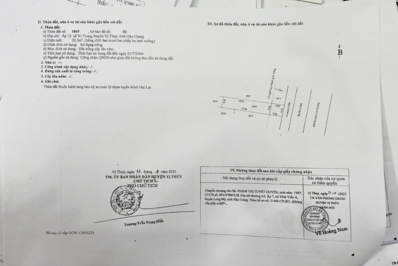 Cần bán gấp nhà và nhà tại chợ Vị Trung, huyện Vị Thuỷ, tỉnh Hậu Giang (có 83m thổ cư). Giá: 1tỷ - Ảnh 2