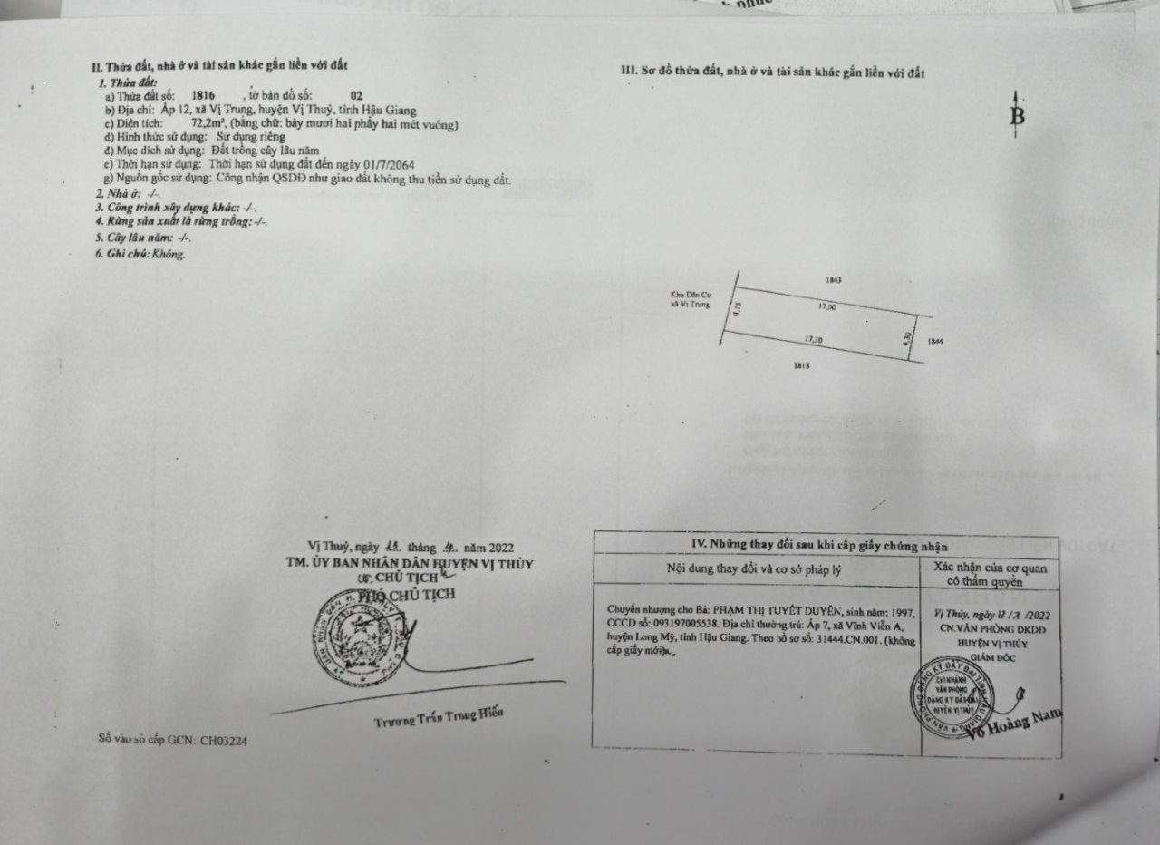 Cần bán gấp nhà và nhà tại chợ Vị Trung, huyện Vị Thuỷ, tỉnh Hậu Giang (có 83m thổ cư). Giá: 1tỷ - Ảnh 3