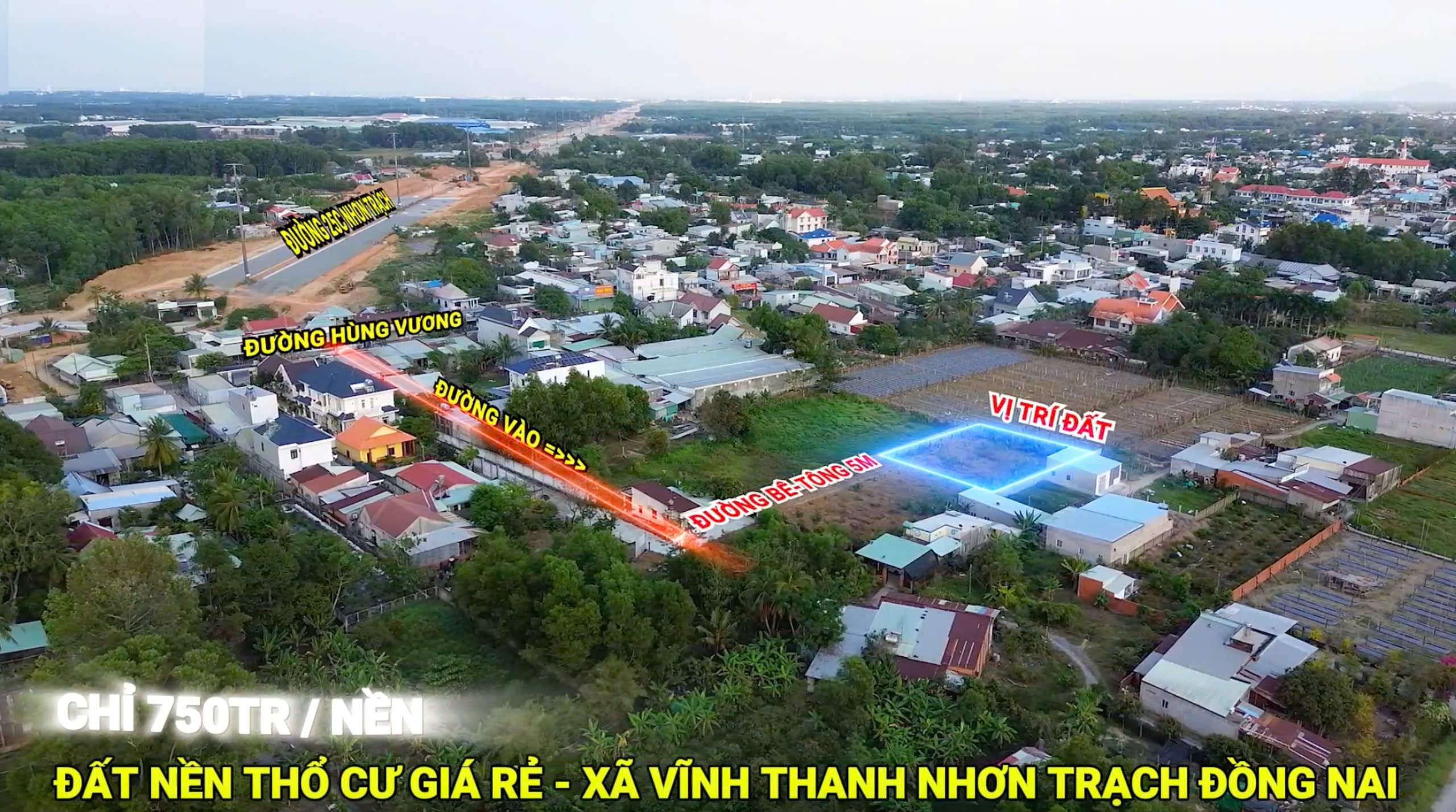 Đất nền thổ cư Nhơn Trạch giá rẻ chỉ từ 750tr/nền - Liền kề đường 25C - Ảnh 2