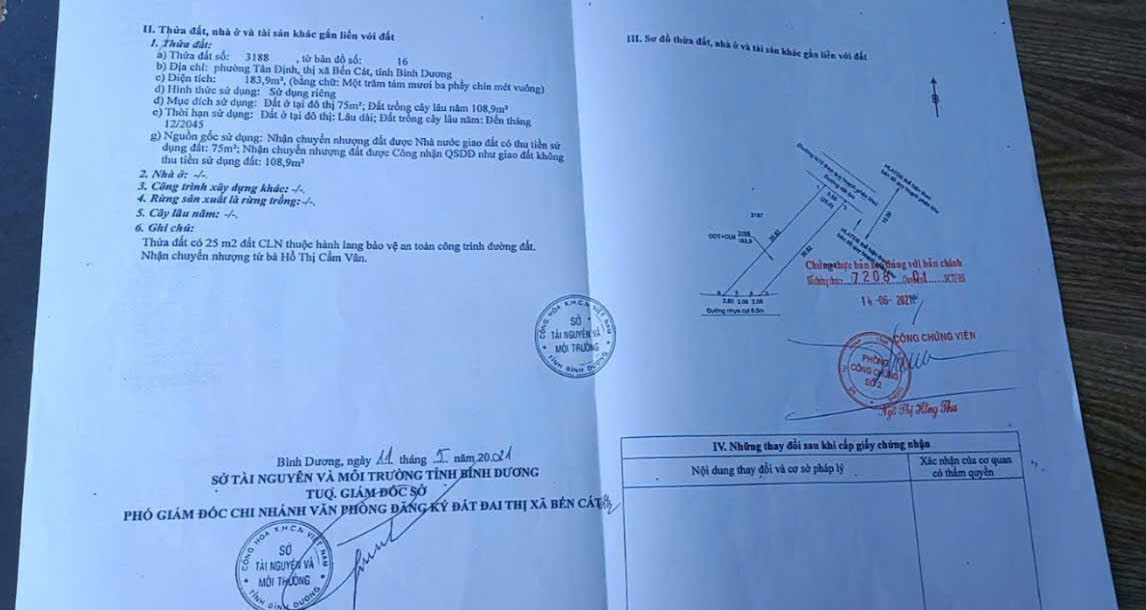 NHÀ ĐẸP - GIÁ TỐT - Chính Chủ Bán Nhà 2 Mặt Tiền Đường 012, KP3, Tân Định, Bến Cát, Bình Dương - Ảnh 1