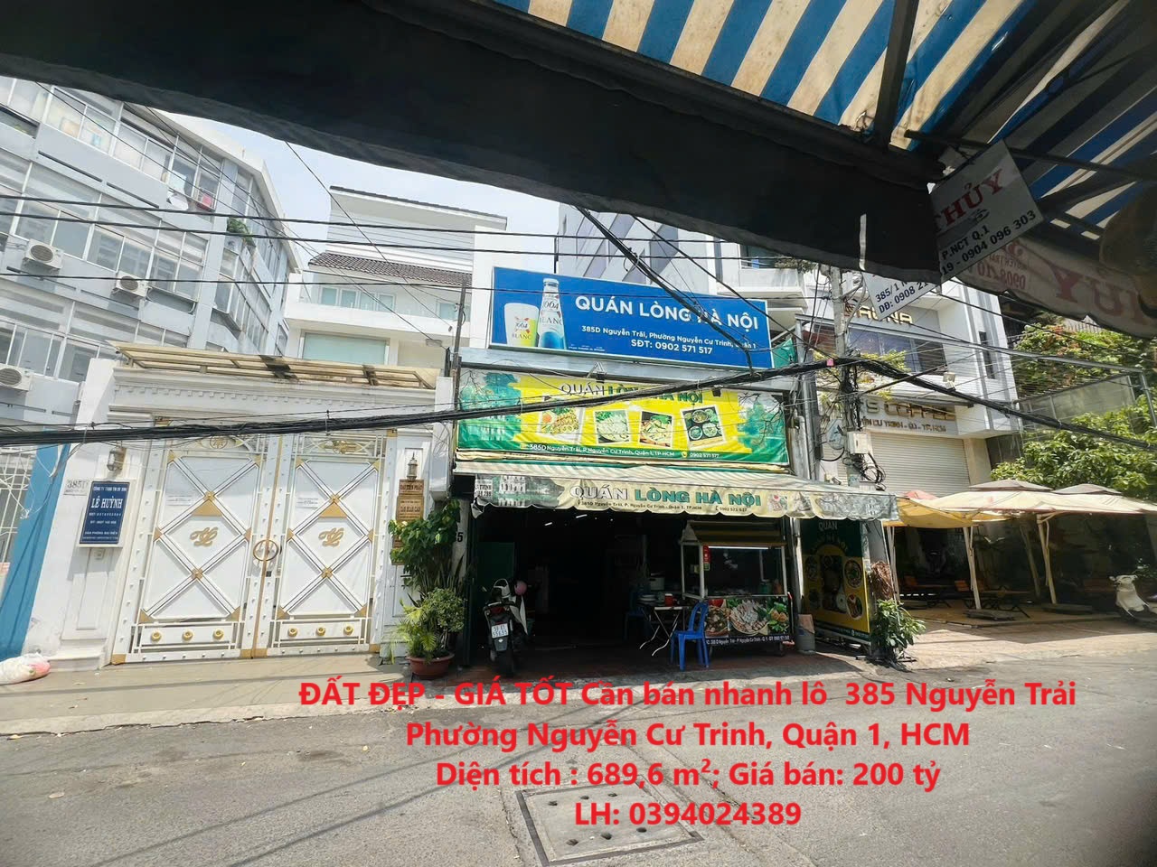 ĐẤT ĐẸP - GIÁ TỐT Cần bán nhanh lô  385 Nguyễn Trãi Phường Nguyễn Cư Trinh, Quận 1, HCM - Ảnh chính