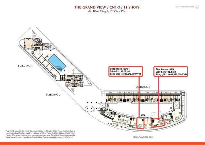 Bán Shophouse tầng 2 Grandview Phú Mỹ Hưng - Mặt tiền Nguyễn Đức Cảnh 103m2, 13 tỷ. Mua TT CDT. Xem - Ảnh chính