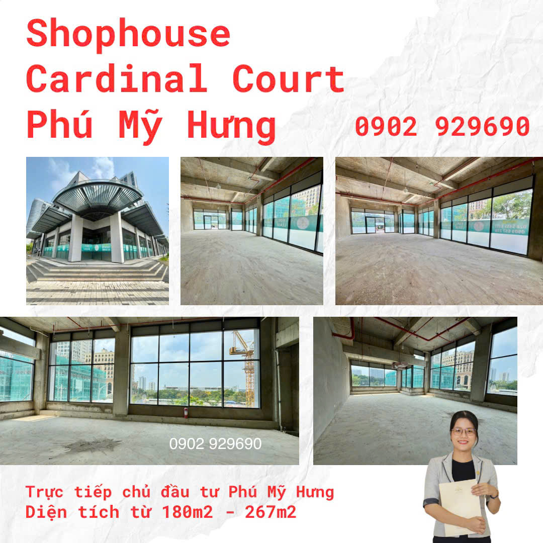 MỞ BÁN SHOPHOUSE DỰ ÁN CARDINAL COURT PHÚ MỸ HƯNG - 0902929690 - Ảnh chính