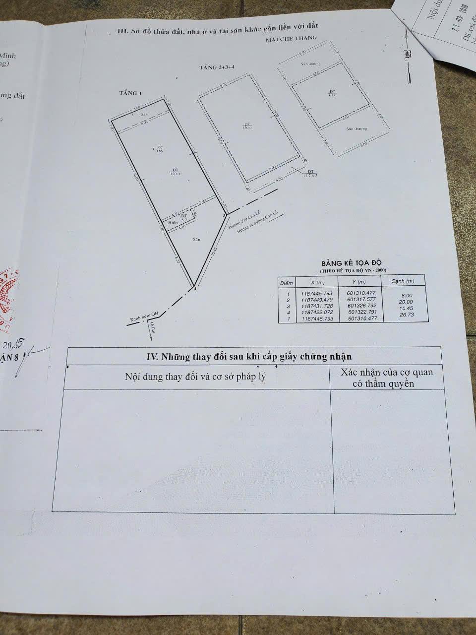 BÁN NHÀ CHÍNH CHỦ - CAO LỖ, QUẬN 8, TP.HCM - Ảnh 3