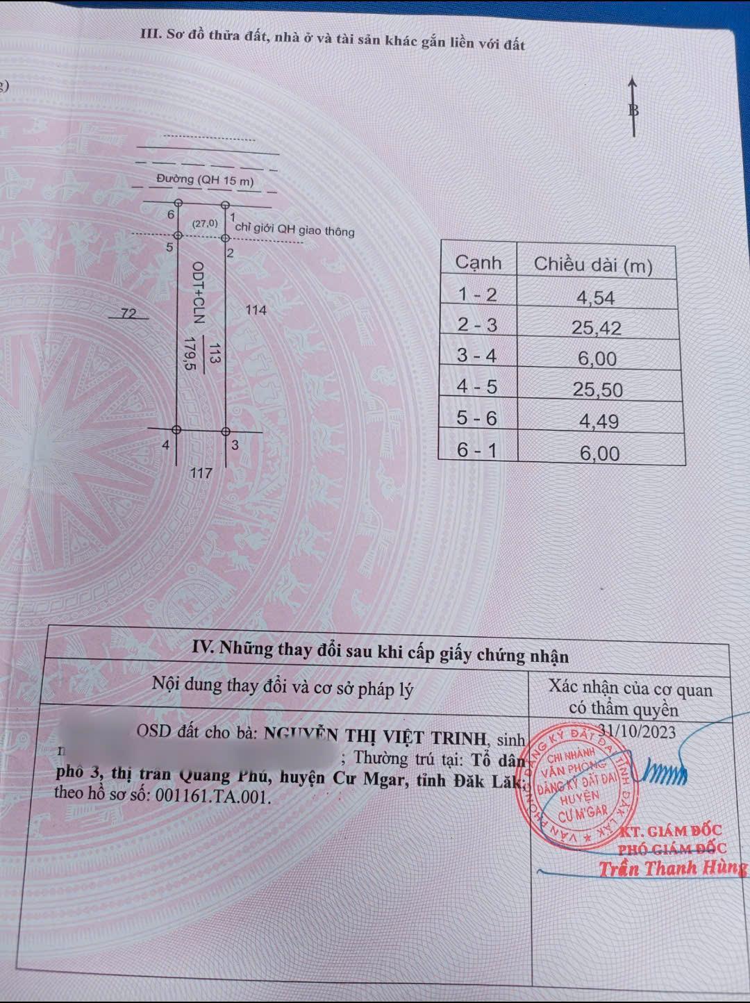 ĐẤT ĐẸP - GIÁ TỐT - CẦN BÁN ĐẤT 2 Mặt Tiền Lý Nam Đế, Thị trấn Quảng Phú, Huyện Cư M'gar, Đắk Lắk - Ảnh 1