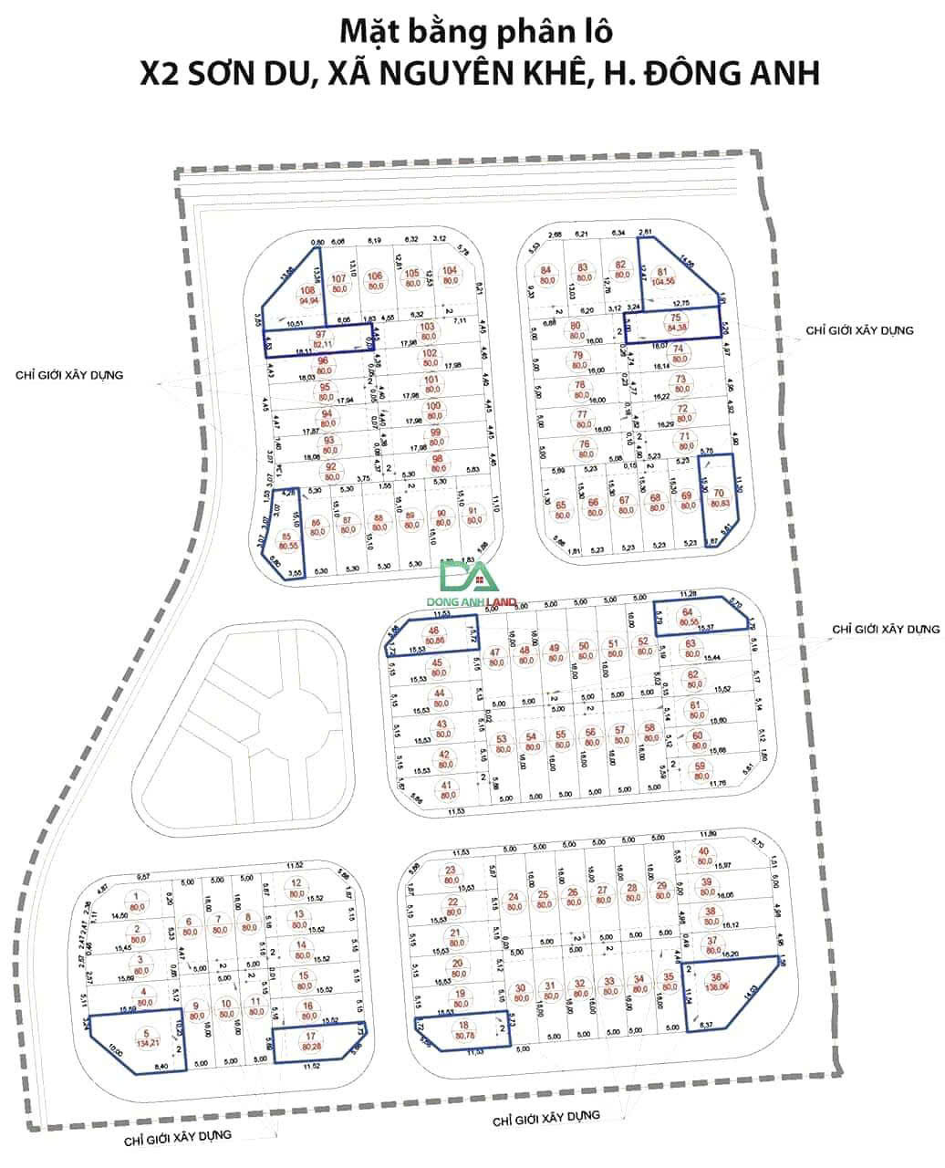 CẦN THANH KHOẢN NHANH LÔ ĐẤT ĐẤU GIÁ TẠI NGUYÊN KHÊ. 80m2, mt 4,45m. Giá 6,4 tỷ - Ảnh chính