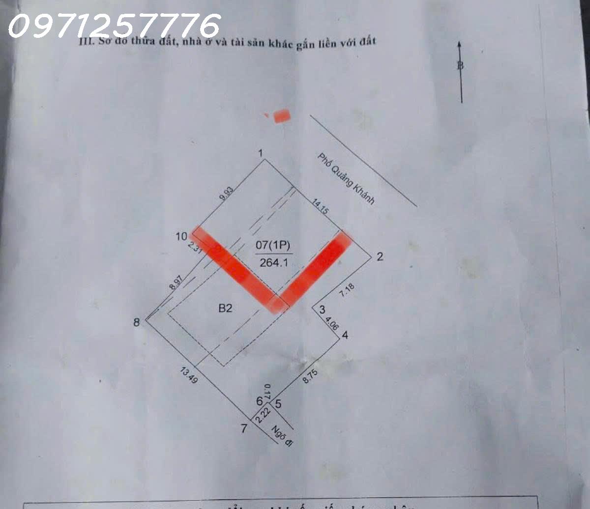 ĐẤT VÀNG QUẢNG KHÁNH – KINH DOANH ĐỈNH – SỔ ĐỎ CHÍNH CHỦ<br> • Diện tích: 100m² (10m mặt tiền)<br> • - Ảnh 2