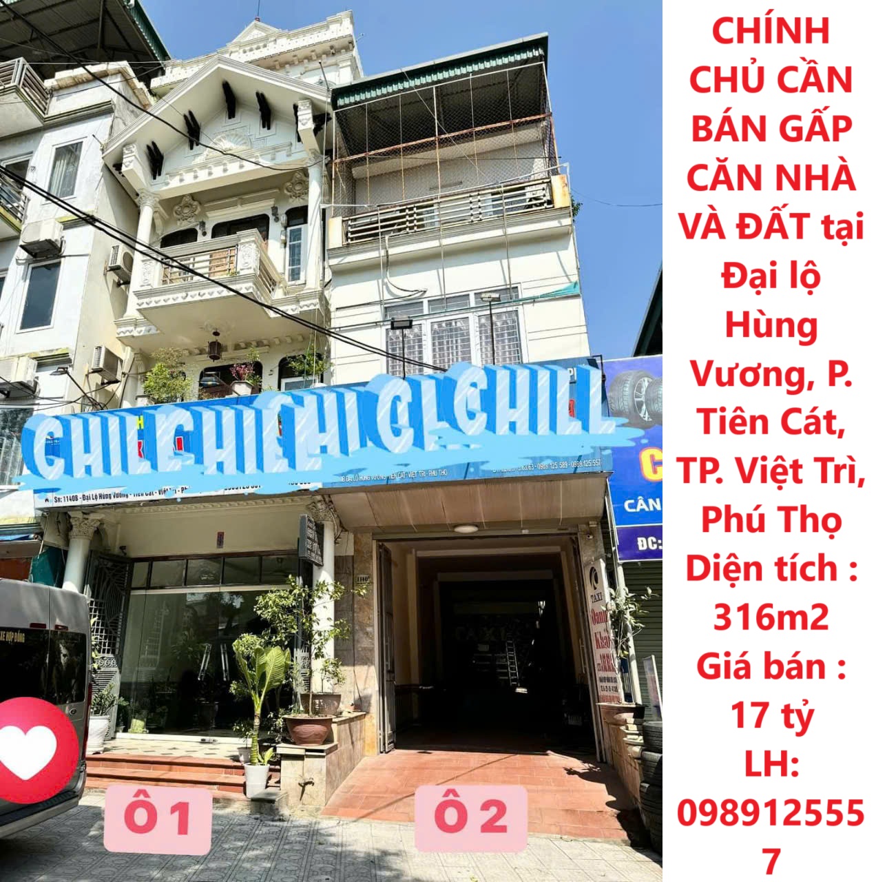 **CHÍNH CHỦ CẦN BÁN GẤP CĂN NHÀ VÀ ĐẤT tại Đại lộ Hùng Vương, P. Tiên Cát, TP. Việt Trì, Phú Thọ - Ảnh chính