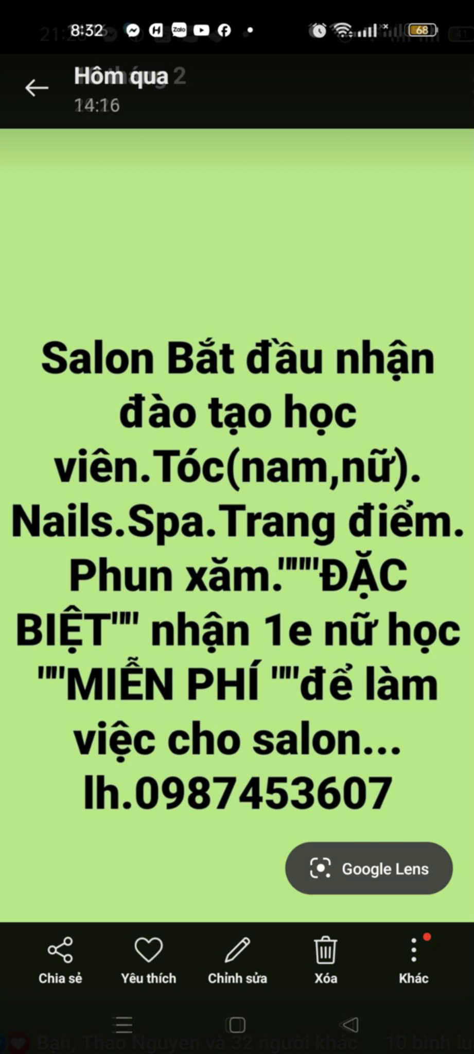 Salon tóc HƯƠNG số 48 đường Mai Lão Bạng Xóm 9 Nghi Phú Vinh Nghệ An CẦN TUYỂN: - Ảnh 3