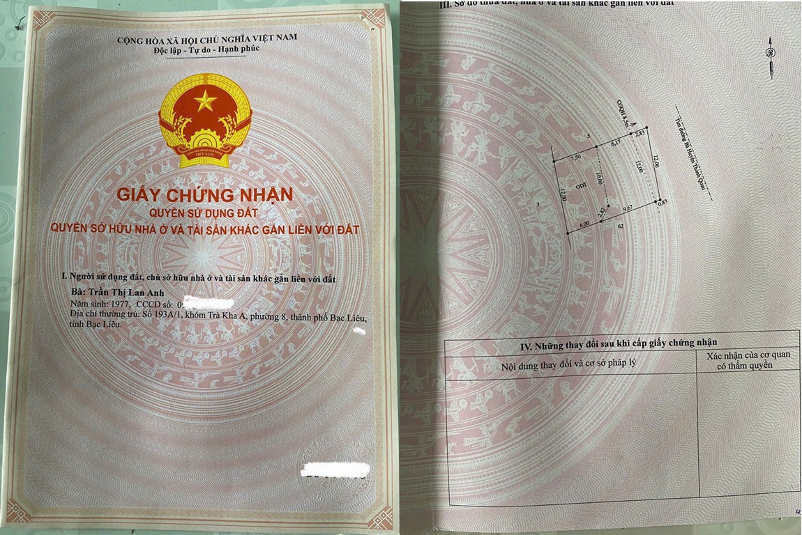 NHÀ ĐẸP - GIÁ TỐT-  CHÍNH CHỦ - Bán 3 Căn Liền Kề Khóm 2, Phường 8, TP Bạc Liêu, Tỉnh Bạc Liêu - Ảnh 1