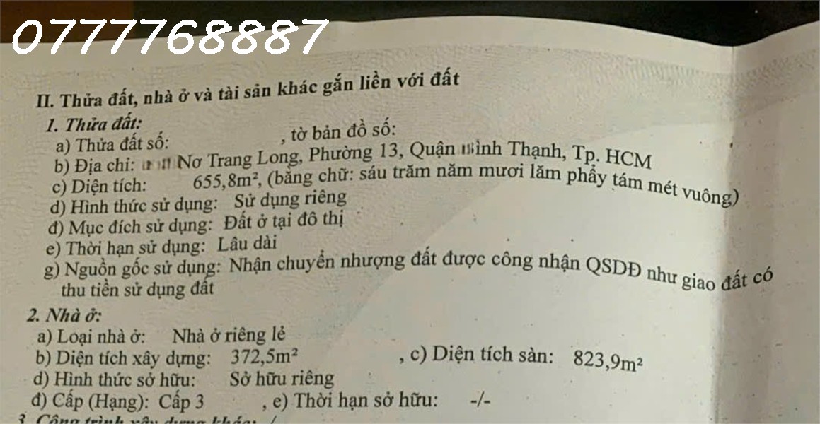 Bán 655m2  MT Nơ Trang Long, Quận Bình Thạnh, VT siêu đẹp xây tòa nhà - Ảnh 1