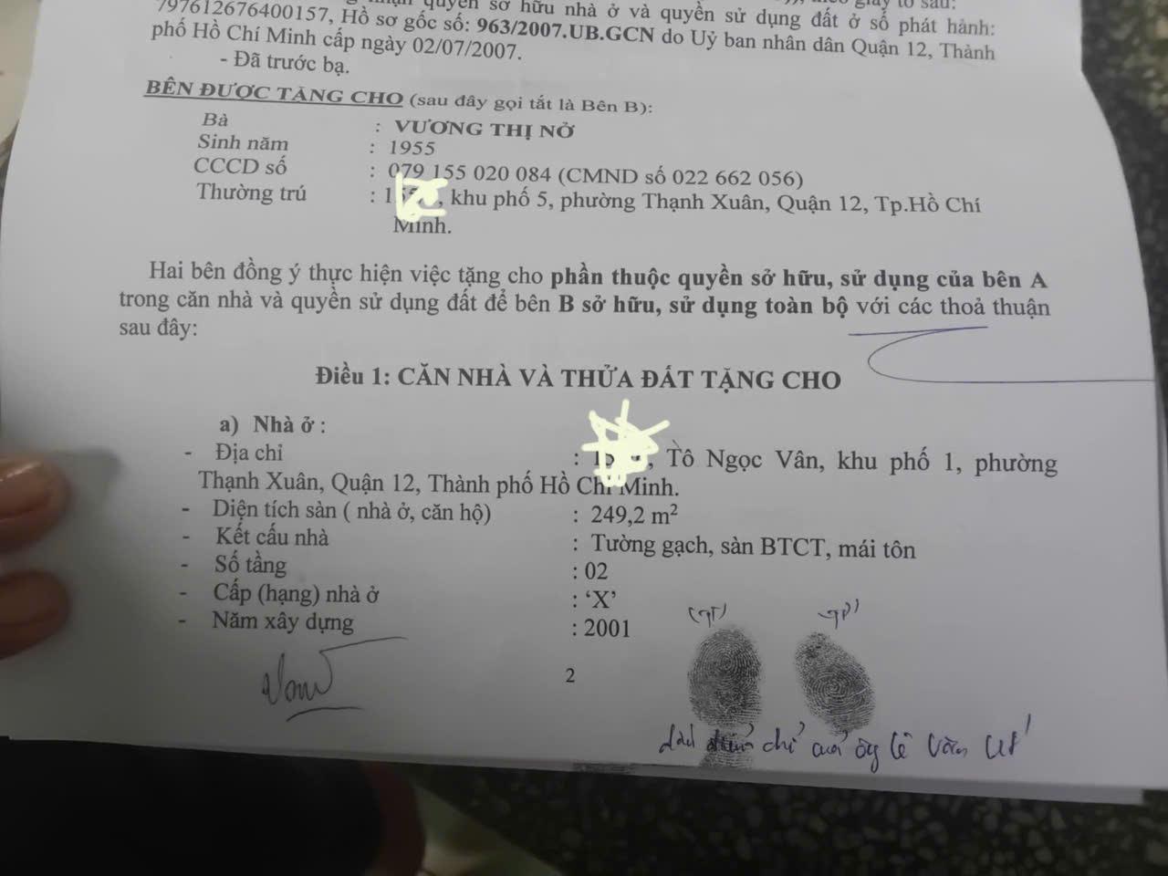 CHÍNH CHỦ CẦN BÁN NHANH căn nhà vị trí tại quận 12, TPHCM - Ảnh 1