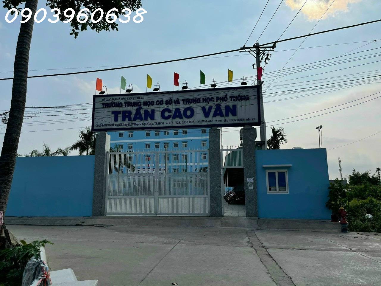 🌸 8,9 TỶ- ĐẤT THẠNH LỘC 40, NGAY CỔNG TRƯỜNG HỌC TRẦN CAO VÂN-229M2 THỔ CƯ - Ảnh chính