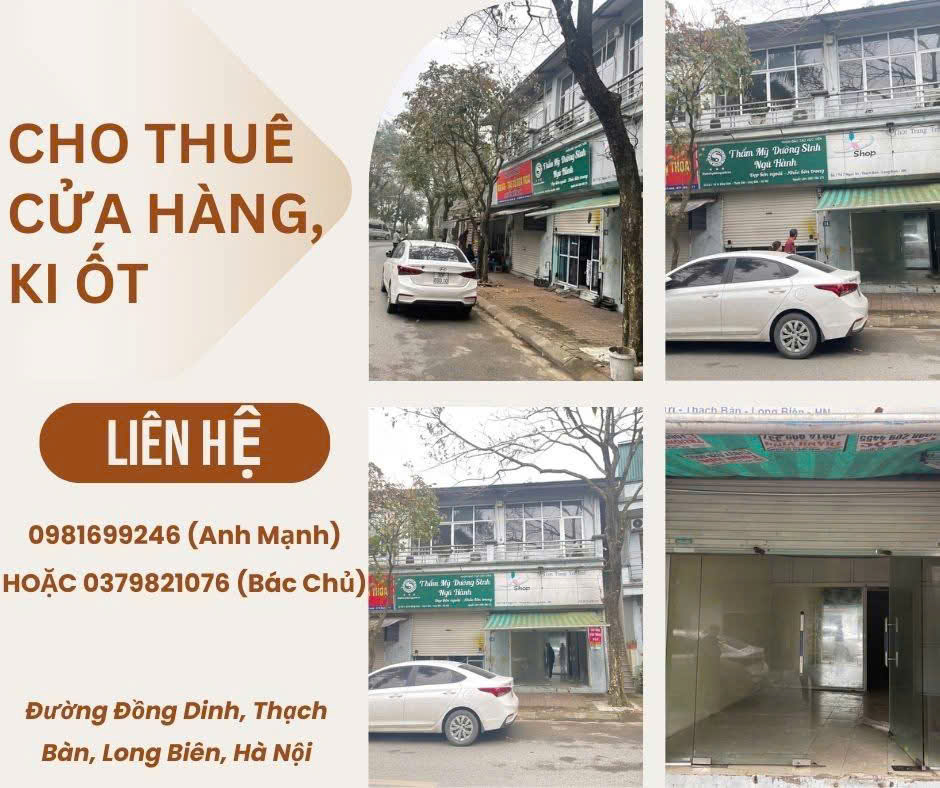 Cho thuê cửa hàng kiot tại Đường Đồng Dinh - Phường Thạch Bàn - Quận Long Biên - Hà Nội - Ảnh chính