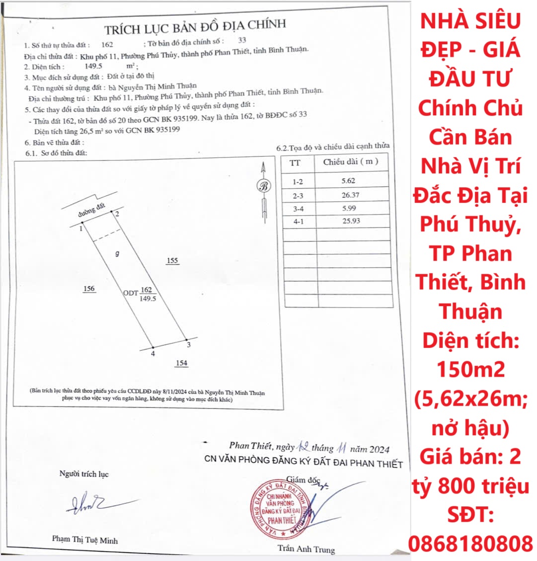 NHÀ SIÊU ĐẸP - GIÁ ĐẦU TƯ Chính Chủ Cần Bán Nhà Vị Trí Đắc Địa Tại Phú Thuỷ, TP Phan Thiết, Bình - Ảnh chính