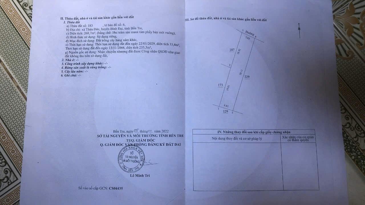 BÁN Nhà Chính Chủ - Giá Tốt Tại Xã Thừa Đức, Bình Đại, Bến Tre - Ảnh 2