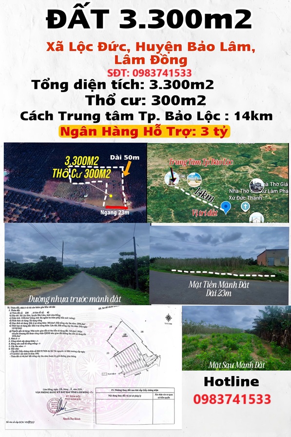 ĐẤT ĐẸP – GIÁ TỐT - CẦN BÁN LÔ ĐẤT TẠI Lộc Đức ,Bảo Lâm, Lâm Đồng - Ảnh chính