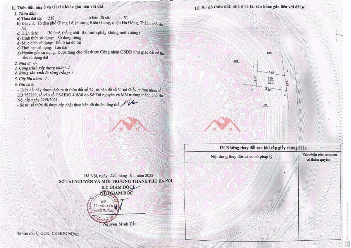 CHÍNH CHỦ BÁN LÔ ĐẤT 30M TẠI BIÊN GIANG-QUẬN HÀ ĐÔNG-HÀ NỘI - Ảnh 1