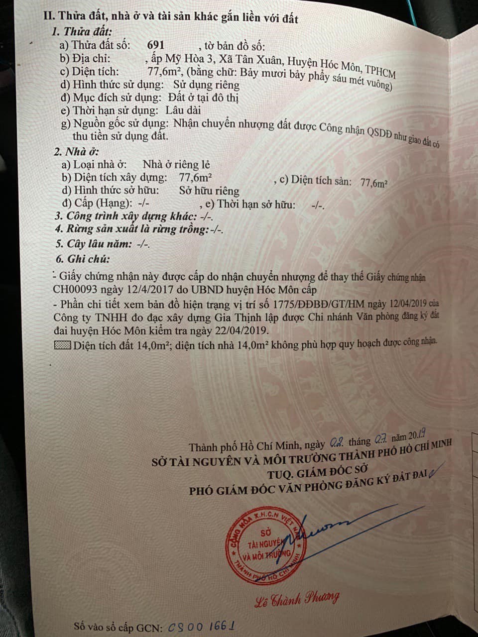 Cần Tiền Trả Nợ, Bán Gấp Nhà 77m2 Đường Tân Xuân 2, Hóc Môn giá 650 Triệu có SHR. - Ảnh 1