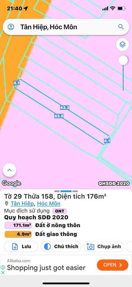 Bán Nhà (10x43) Mặt Tiền Đỗ Văn Dậy, X. Tân Hiệp, H. Hóc Môn (Gần Chợ Hóc Môn) - Ảnh chính