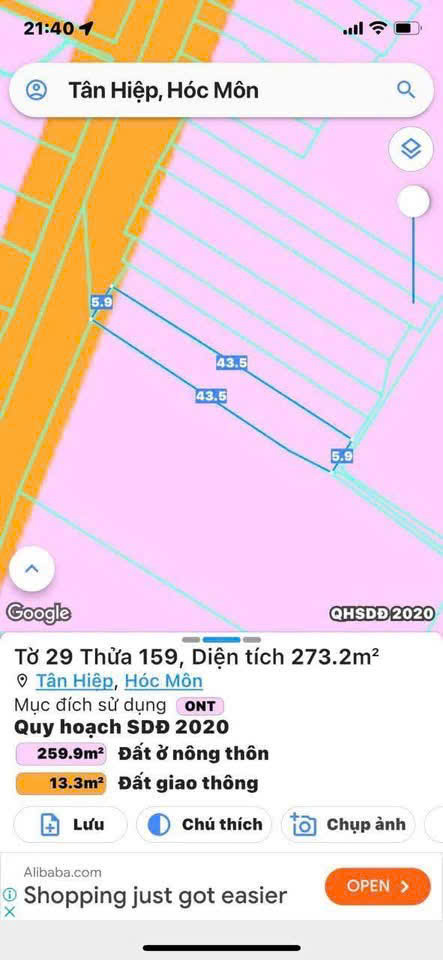 Bán Nhà (10x43) Mặt Tiền Đỗ Văn Dậy, X. Tân Hiệp, H. Hóc Môn (Gần Chợ Hóc Môn) - Ảnh 1