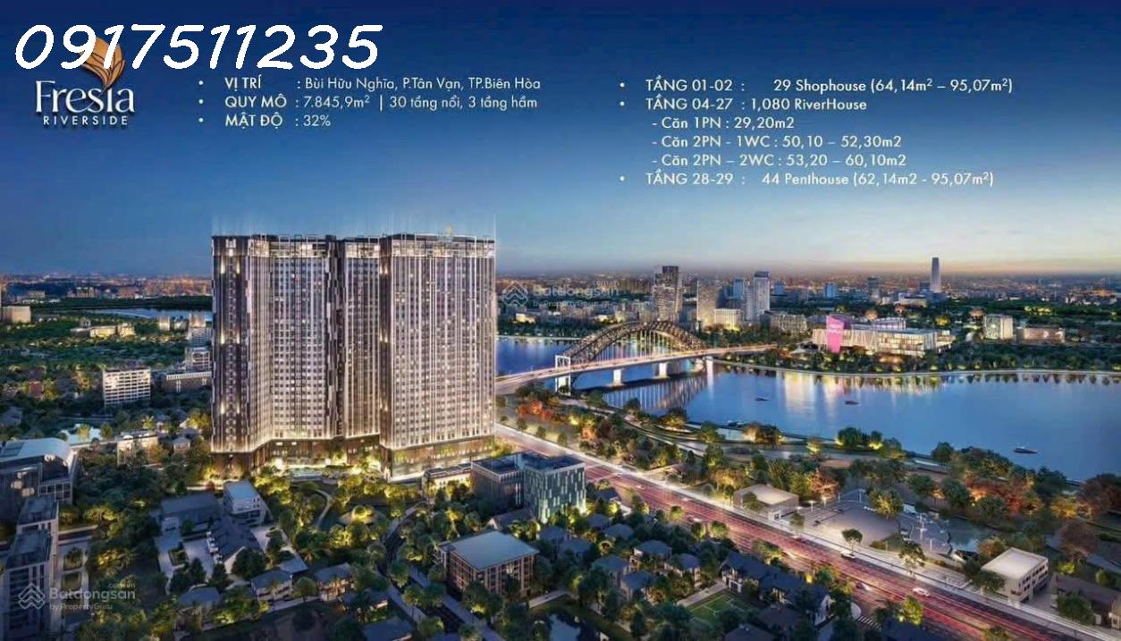 Nhận Booking dự án Fresia ngay Aeon Mall Biên Hòa. Giá khởi điểm: 1 tỷ 560 với căn hộ 2 phòng ngủ - Ảnh chính