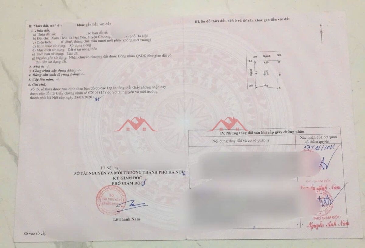 CHÍNH CHỦ BÁN LÔ ĐẤT 61M TẠI ĐẠI YÊN-CHƯƠNG MỸ-HÀ NỘI - Ảnh 1
