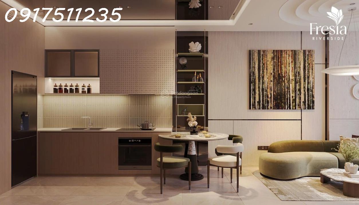 Fresia Riverside-căn hộ liền kề Aeon Mall Biên Hòa, dự kiến giá 1,56 tỷ trả 400tr đến khi nhận nhà - Ảnh 1