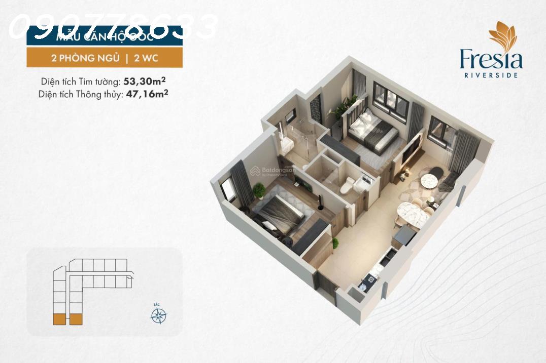 Chính thức nhận booking giữ chỗ 30 triệu / căn hộ Fresia Riverside BH - LH: PKD CĐT 0902778633 - Ảnh 4