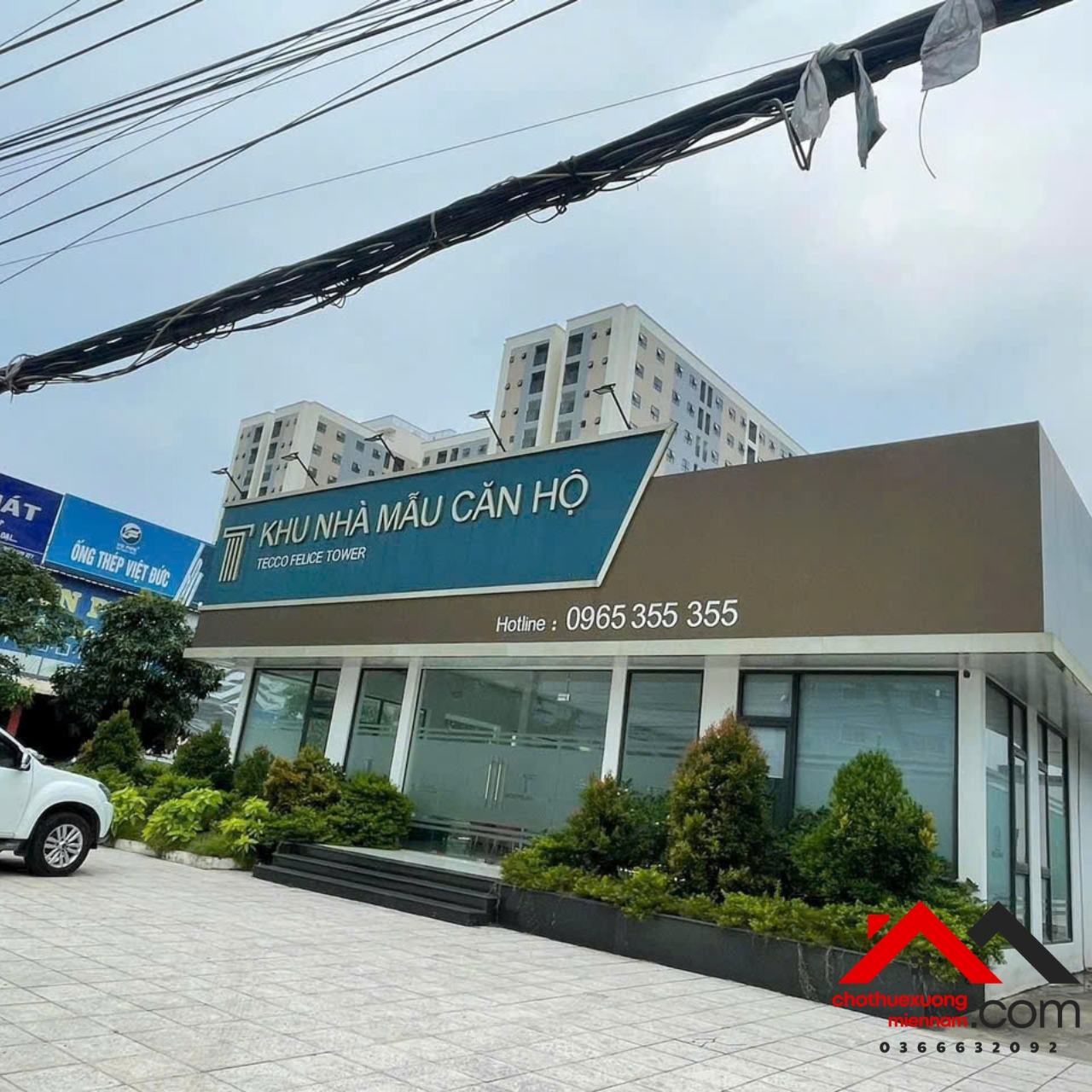 Cho thuê mặt bằng 2 mặt tiền DT747B, Tân Uyên – Gần chợ Quang Vinh 3, showroom 800m², giá 800 - Ảnh chính