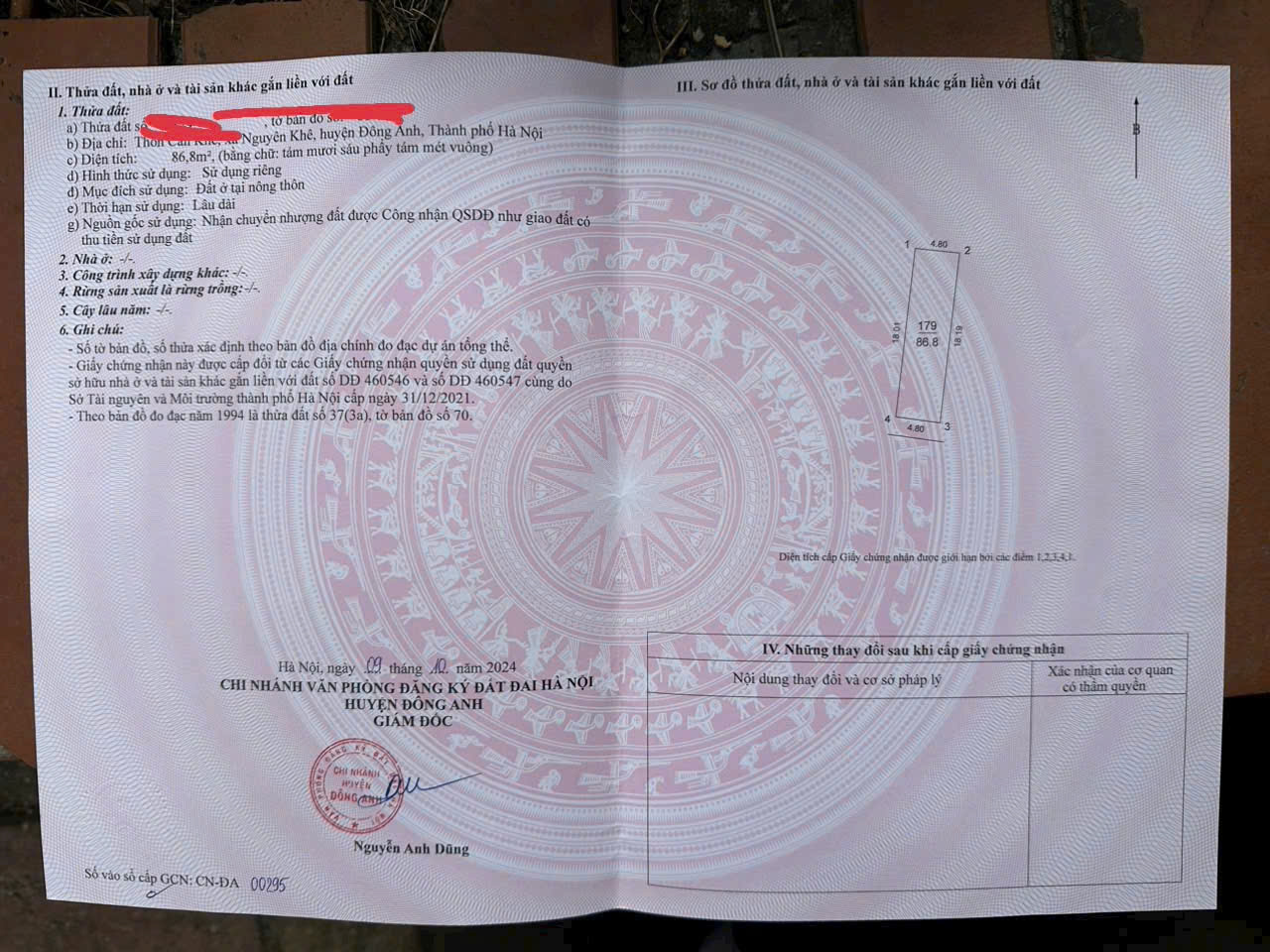 Bán đất Cán Khê - Nguyên Khê - Đông Anh. - Ảnh 2