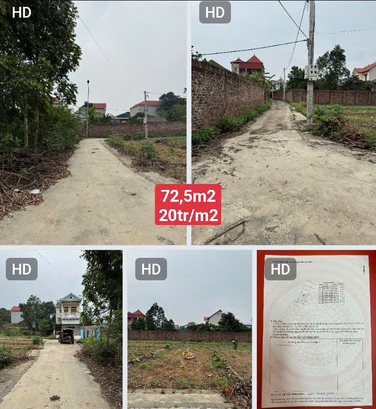 BÁN 2 LÔ ĐẤT SÓC SƠN, VỊ TRÍ ĐẸP, SỔ ĐỎ RIÊNG TỪNG LÔ, GIÁ TỪ 20TR/M2. LH:0944111989 - 0929892345 - Ảnh chính