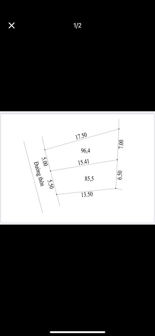 Đã tách thành 2 lô 96.4 m2 và 85.5 m2<br><br>- Đ/c : Chúc đồng - Thụy hương - Chương Mỹ - Hà Nội. - Ảnh chính