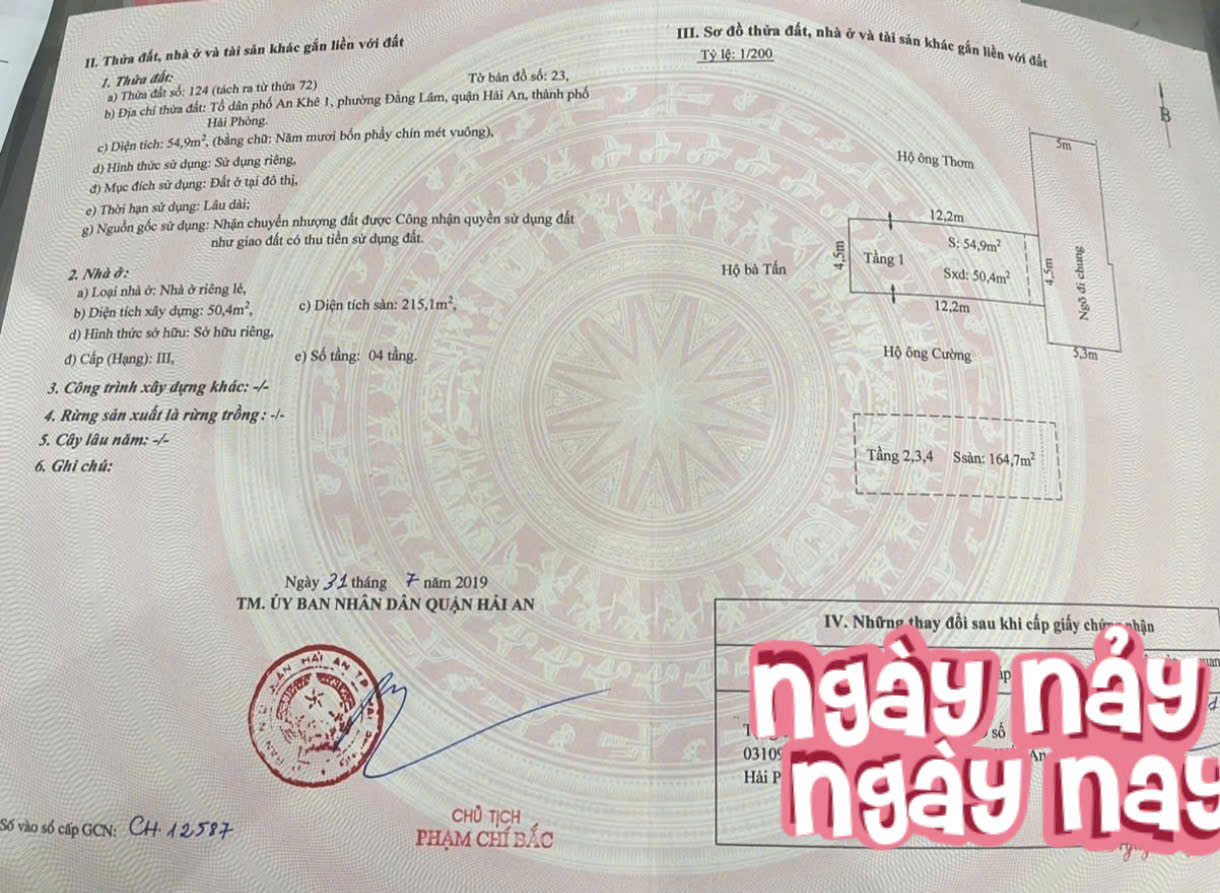 Nhà Văn Cao, 55m 4 tầng, đường ô.tô vị trí cực kỳ nông, Giá 5.7 tỉ full đồ - Ảnh 4