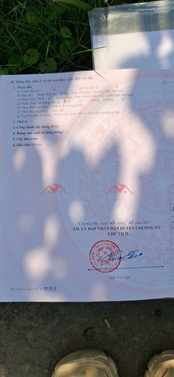 CHÍNH CHỦ BÁN LÔ ĐẤT 56.9M TẠI ĐẠI YÊN-PHƯỜNG CHƯƠNG MỸ-HÀ NỘI - Ảnh 3