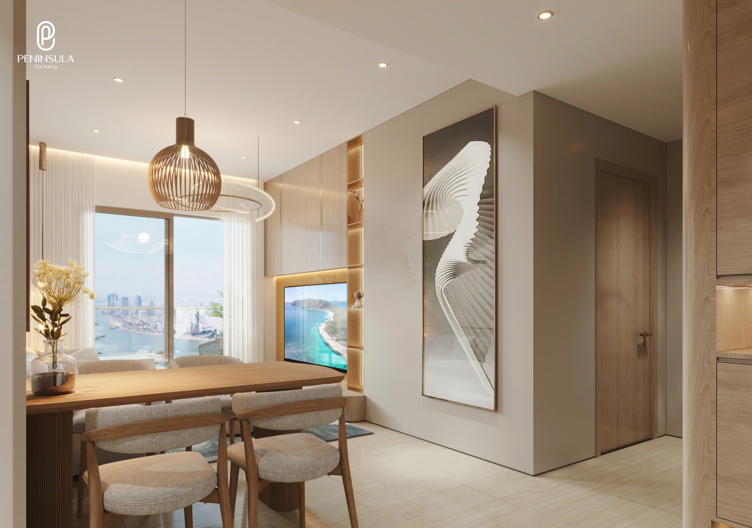 PENINSULA CĂN HỘ 2PN TẦNG CAO, VIEW SÔNG TRỰC DIỆN GIÁ CHỈ HƠN 600 TRIỆU, sở hữu lâu dài - Ảnh chính