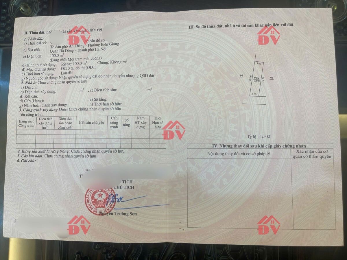 CHÍNH CHỦ BÁN LÔ ĐẤT 100M TẠI BIÊN GIANG-QUẬN HÀ ĐÔNG-HÀ NỘI - Ảnh 3