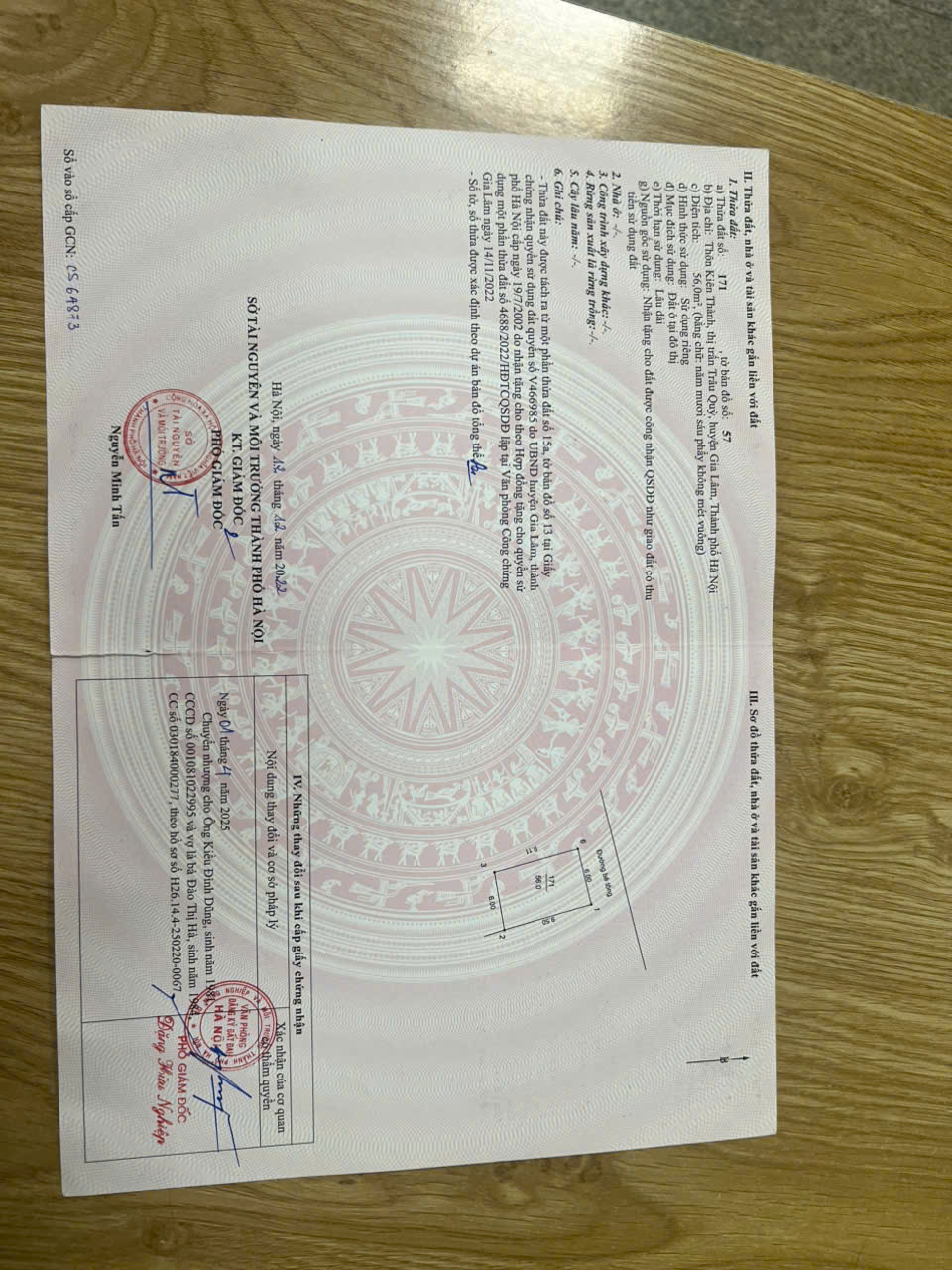 Bán lô đất 56m2 tại TDP Kiên Thành, ngõ ô tô, 20m ra đường ôtô tránh - Ảnh 3