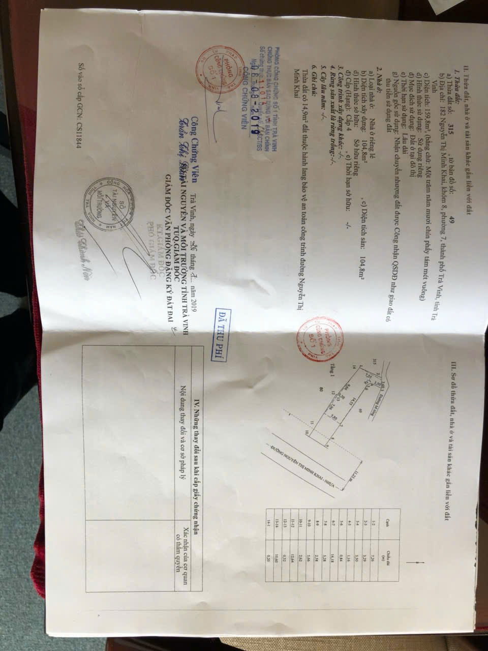 Bán Nhà 1 Lầu Tại Mặt Tiền Nguyễn Thị Minh Khai, Phường 7, TP Trà Vinh. Pháp Lý Đầy Đủ. - Ảnh chính