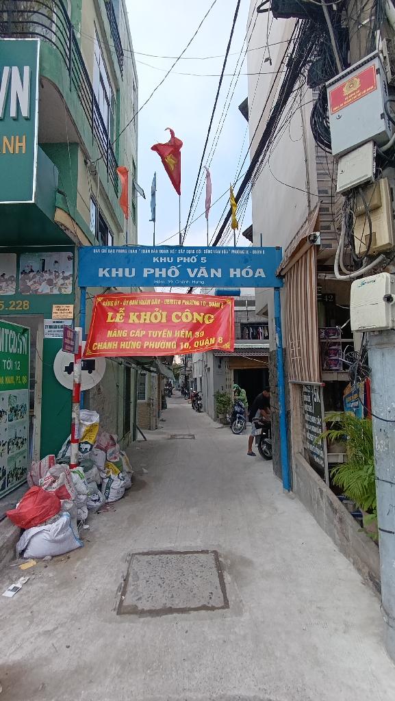 SIÊU PHẨM SÁT VÁCH P10Q 8. Phạm Hùng  Bán gấp dt 85m2 ( 5 x 17m) 3T, 8PN, 8WC chỉ còn 6.9 tỷ. - Ảnh 1