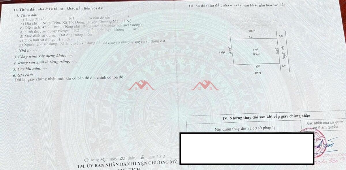 CHÍNH CHỦ BÁN LÔ ĐẤT 45,2M TẠI TỐT ĐỘNG-CHƯƠNG MỸ-HÀ NỘI - Ảnh 4