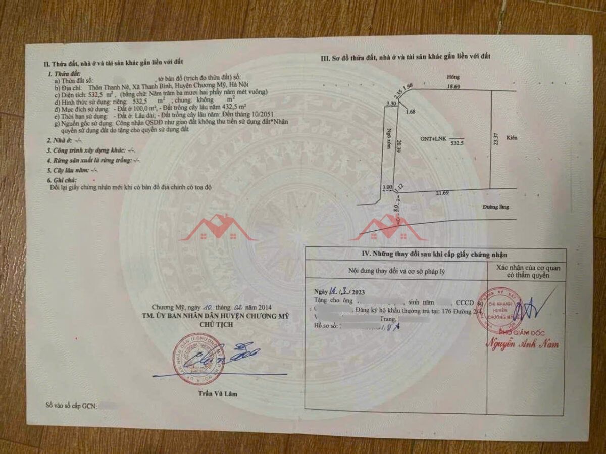 CHÍNH CHỦ BÁN LÔ ĐẤT 532,5M TẠI THANH BÌNH-CHƯƠNG MỸ-HÀ NỘI - Ảnh 2