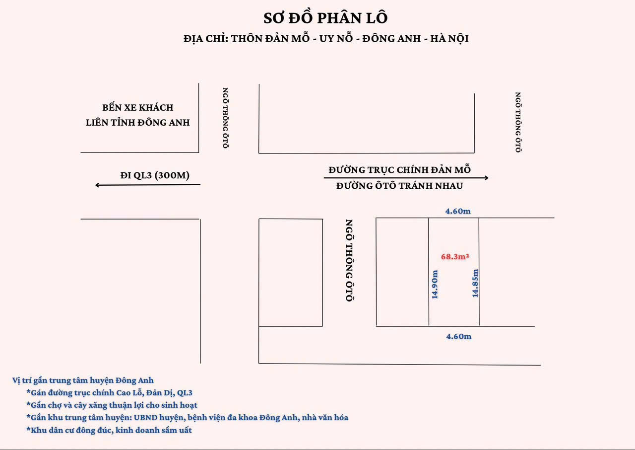 ĐẤT ĐẸP – GIÁ TỐT – CHÍNH CHỦ CẦN BÁN Lô Đất TẠI Uy Nỗ, Đông Anh, Hà Nội - GIÁ SIÊU RẺ - Ảnh 1